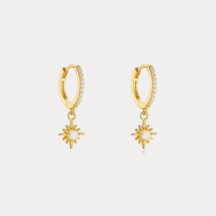 Star Huggie Hoop Earrings