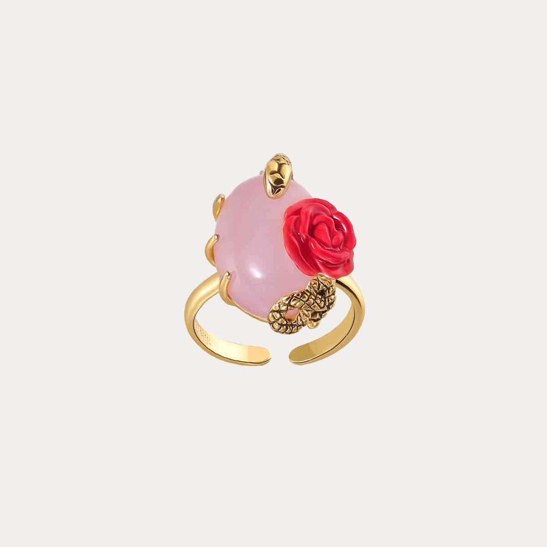 Selenichast Rose Snake Ring