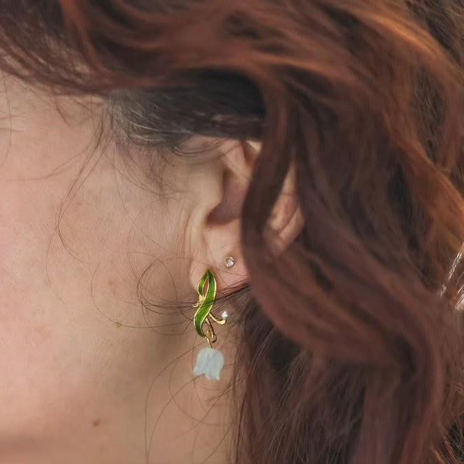 Lily of The Valley Drop Earrings