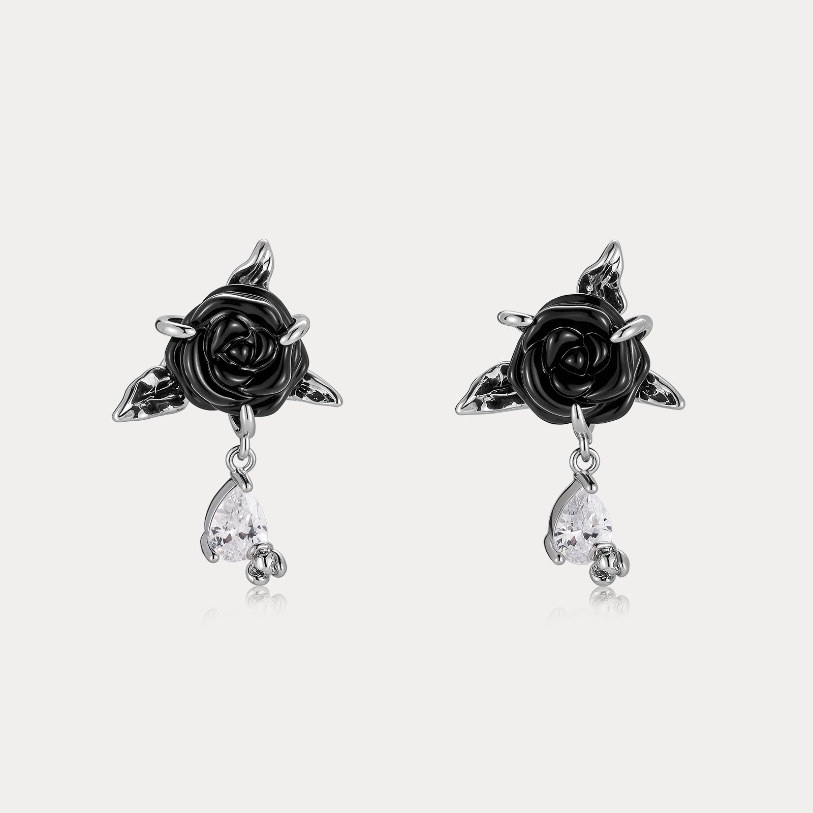 Selenichast Black Rose Earrings