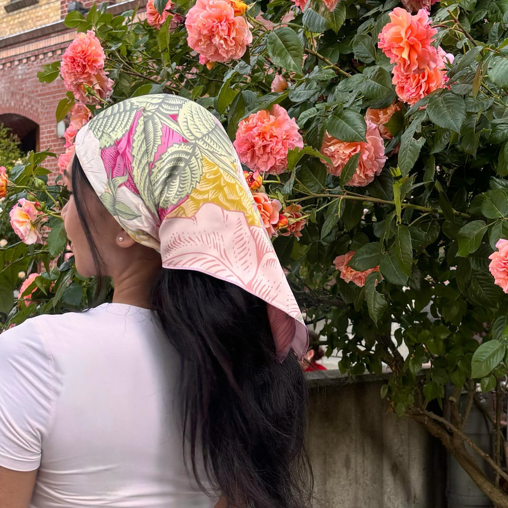 Victoria Floral Square Scarf Selenichast