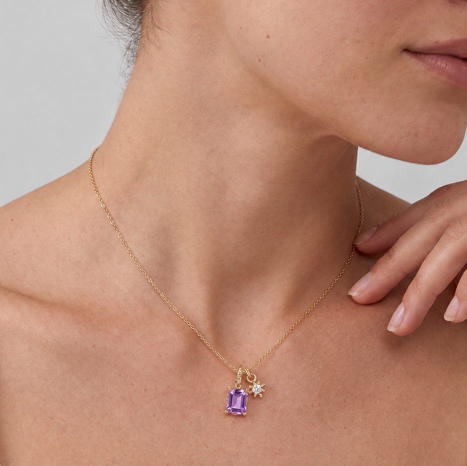 Amethyst Crystal Necklace