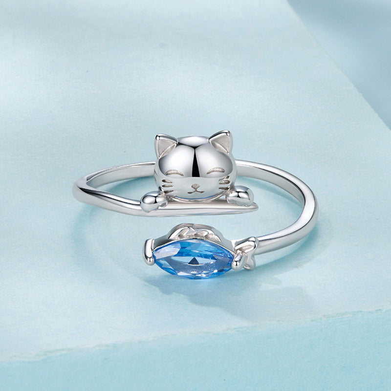 Cat and Fish Ring