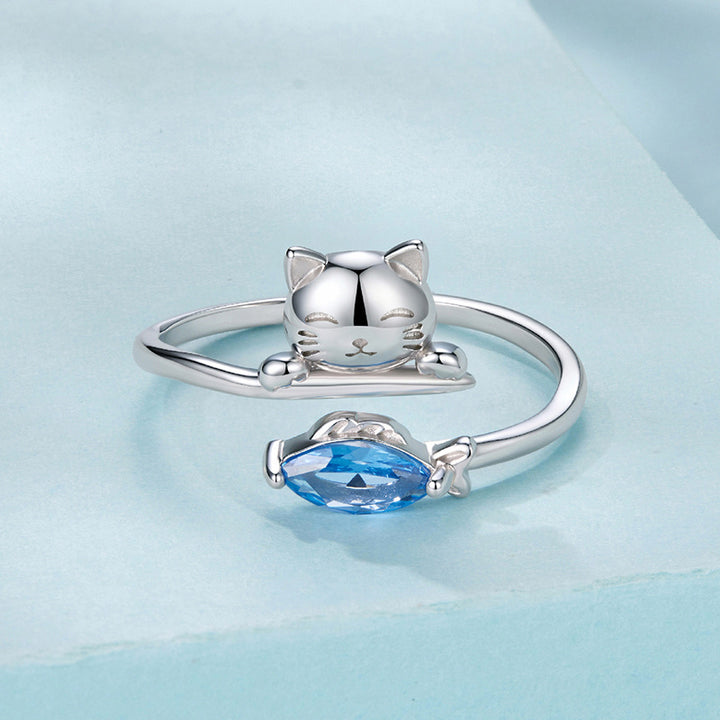 Cat and Fish Ring