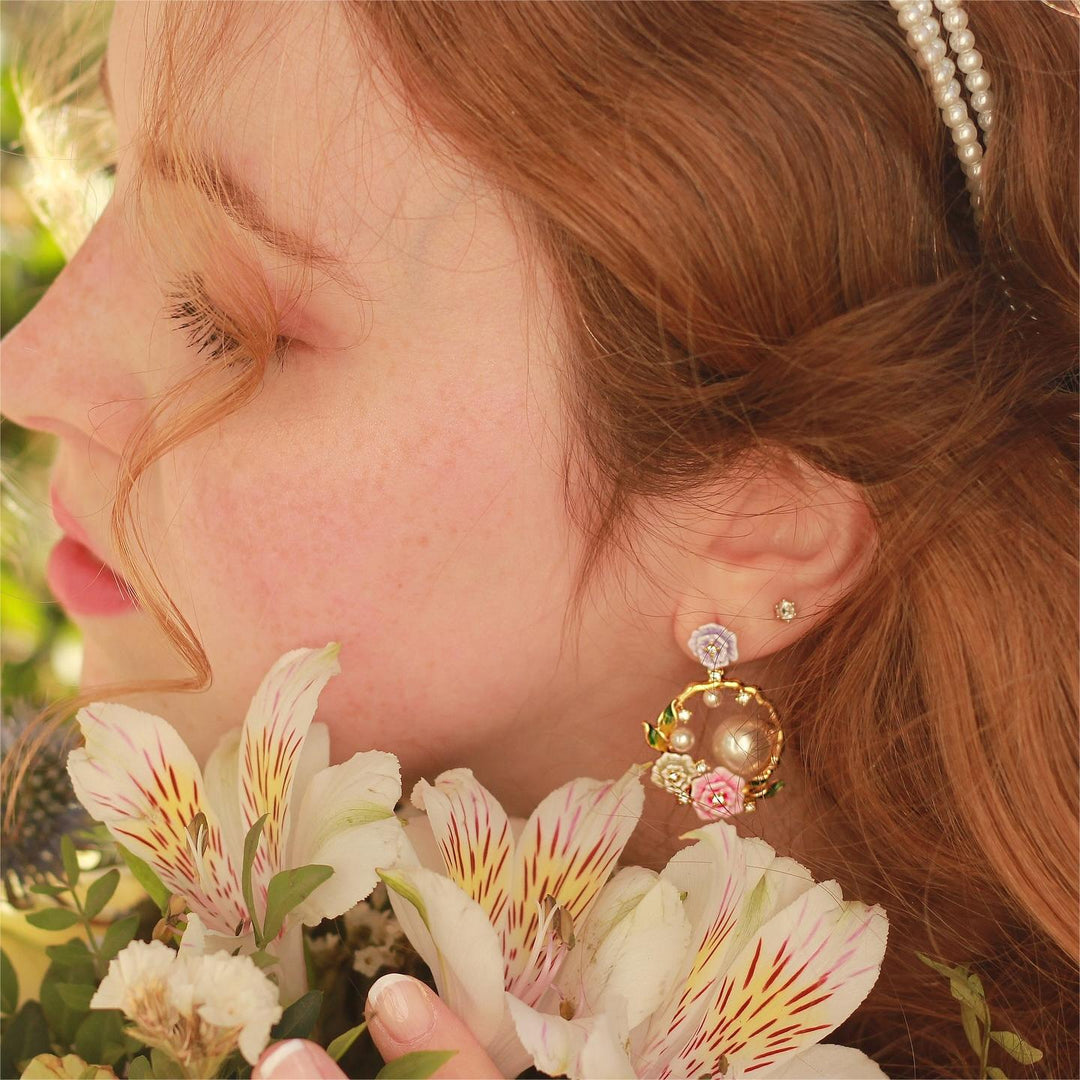 Wild Rose Garland Earrings