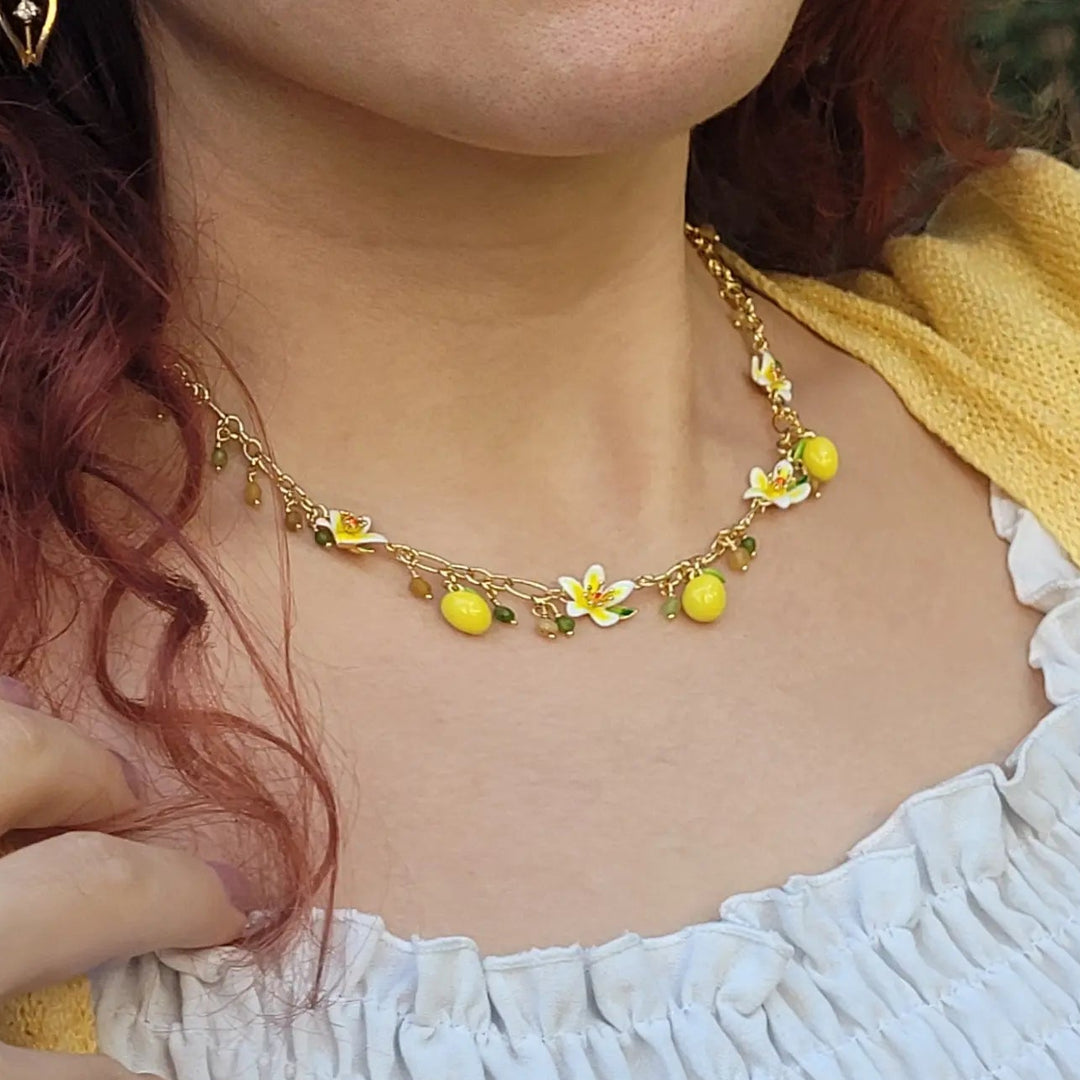 Selenichast Lemon Necklace ummer Jewelry