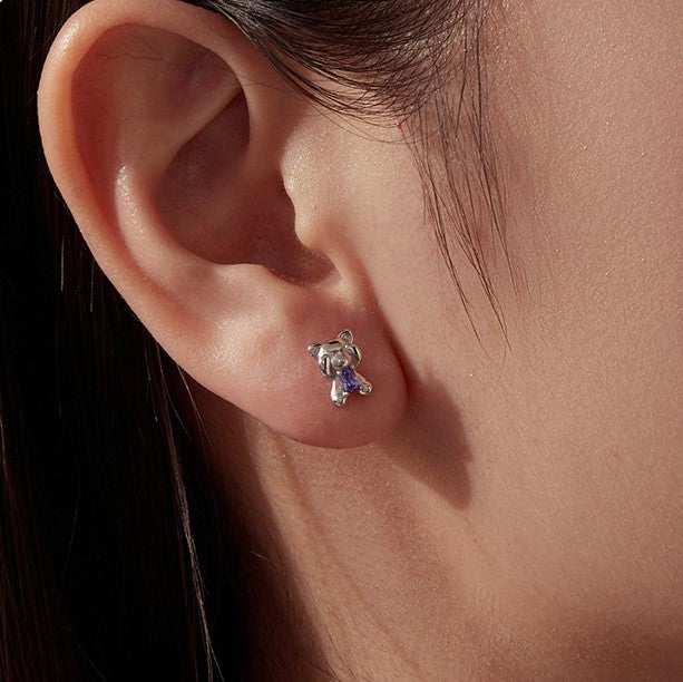 Teddy Bear Stud Earrings