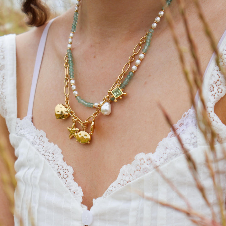 Evil Eye Charms Layered Necklace