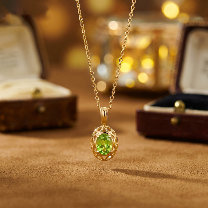 Peridot Birthstone Necklace