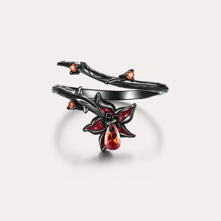 Black Mandala Ring