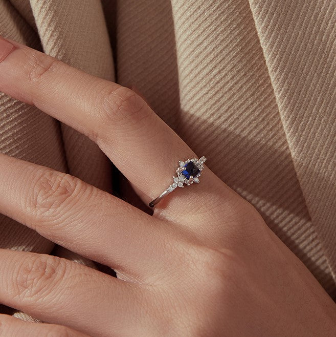 Blue Spinel Ring