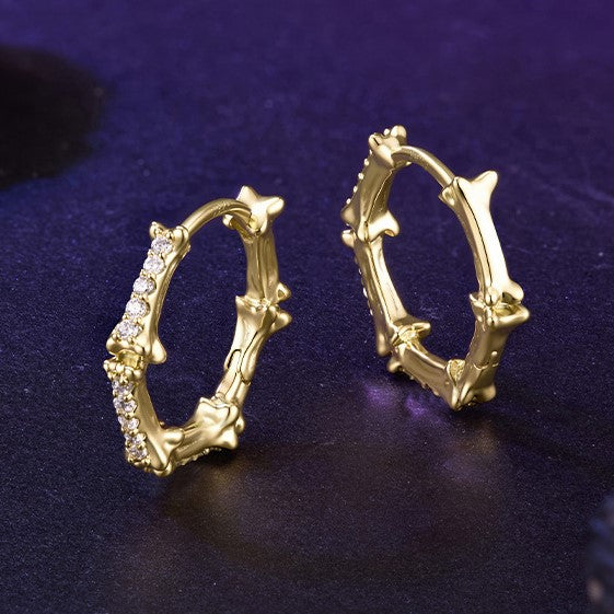 Selenichast Bone Hoop Earrings Halloween Gifts