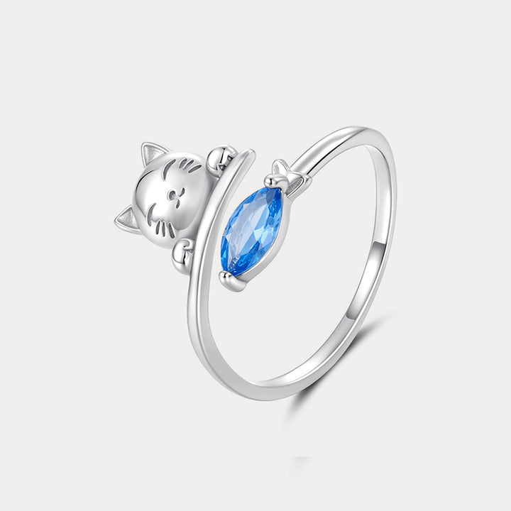 Cat and Fish Ring