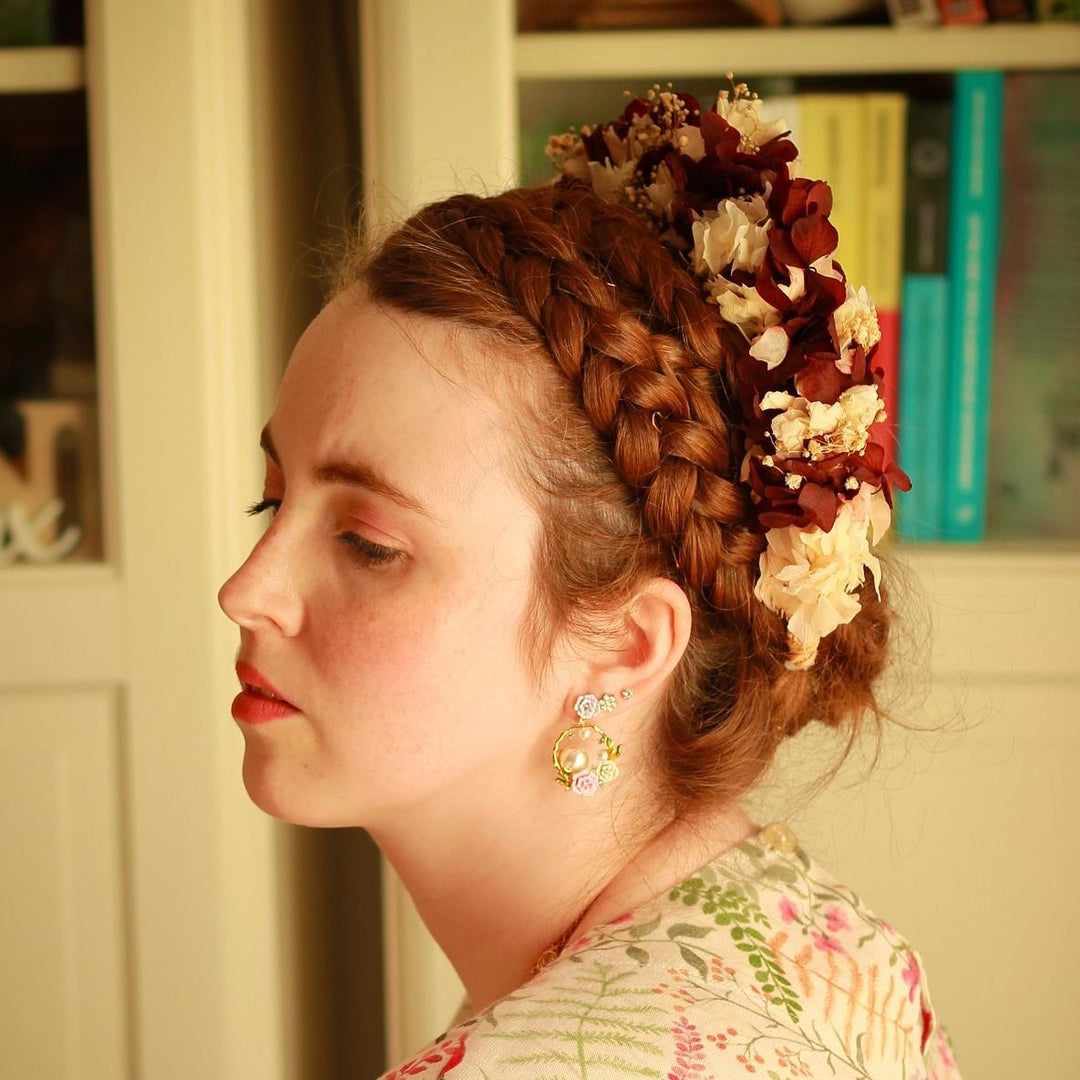 Wild Rose Garland Earrings