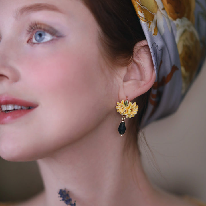 Gardenia Dangling Earrings