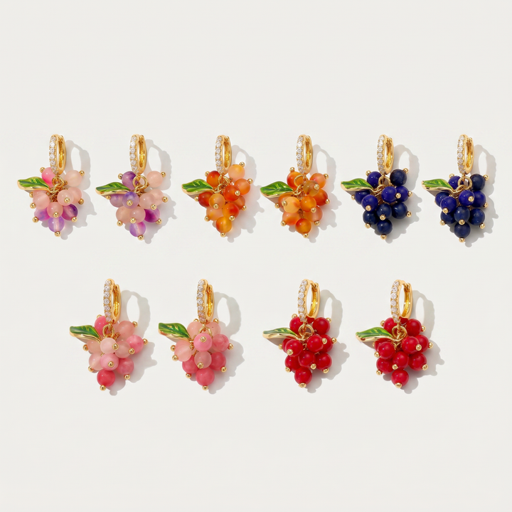 Berry Huggie Earrings