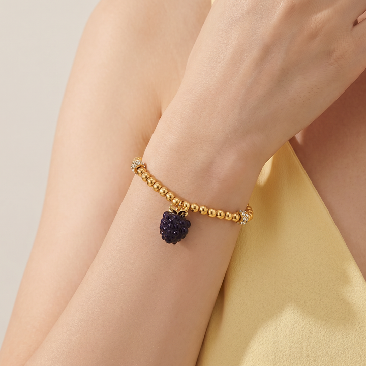 Blackberry Beaded Bracelet Selenichast