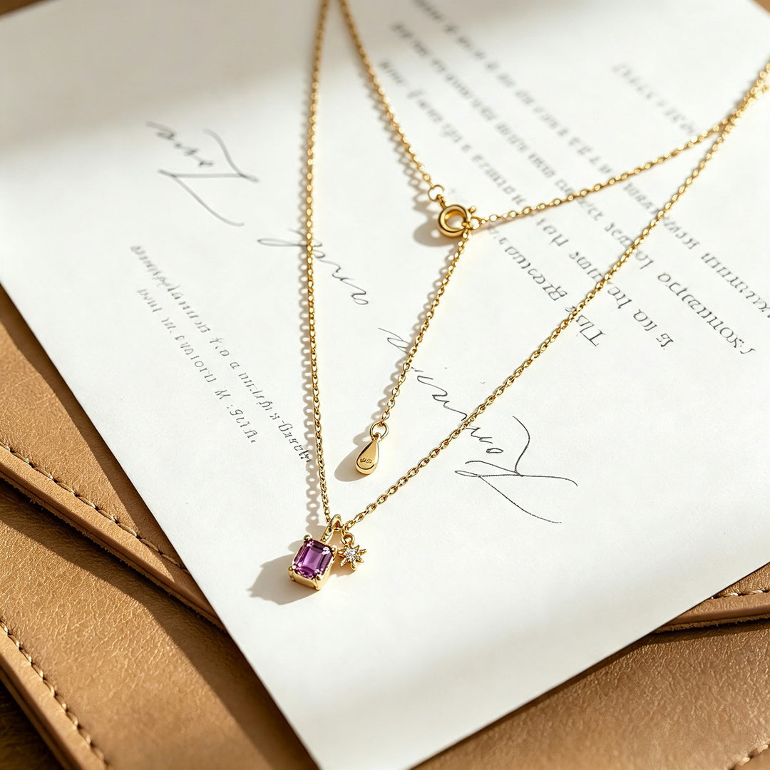 Amethyst Crystal Necklace