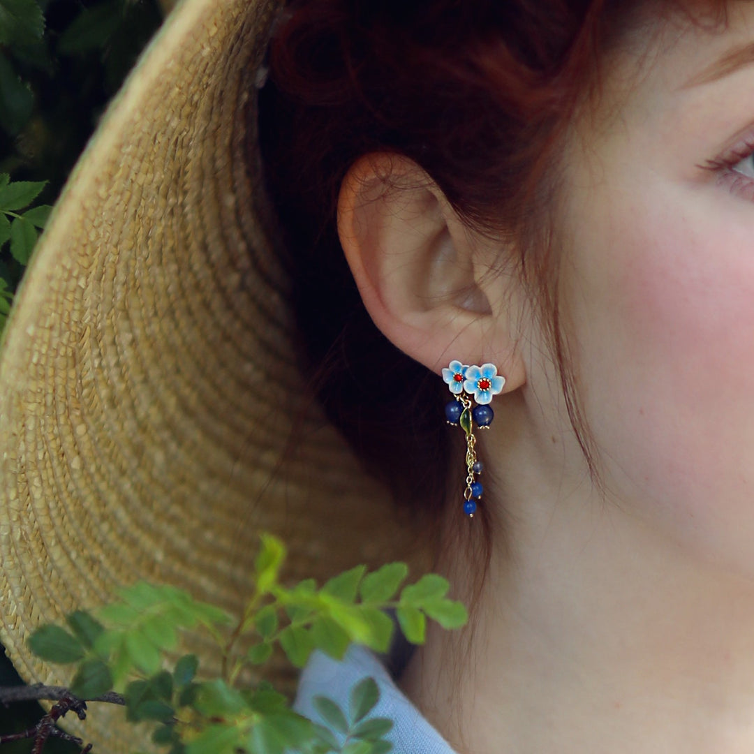 Selenichast Blueberry Blossom Earrings