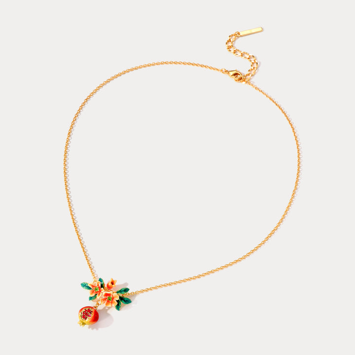  flower pomegranate necklace