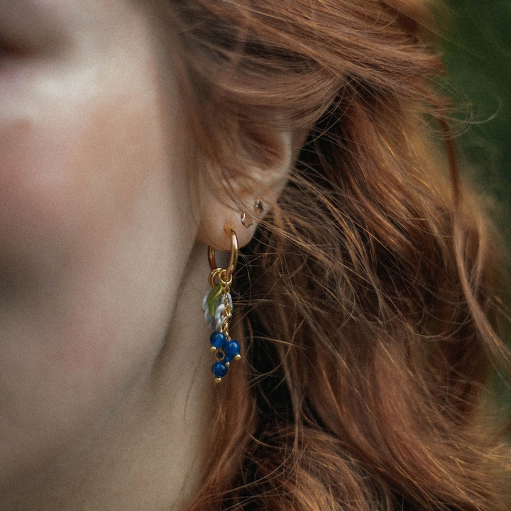 Blueberry Flower Earrings
