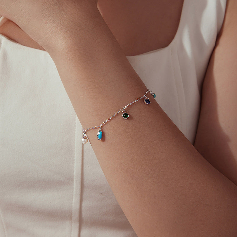 Opal Charm Bracelet