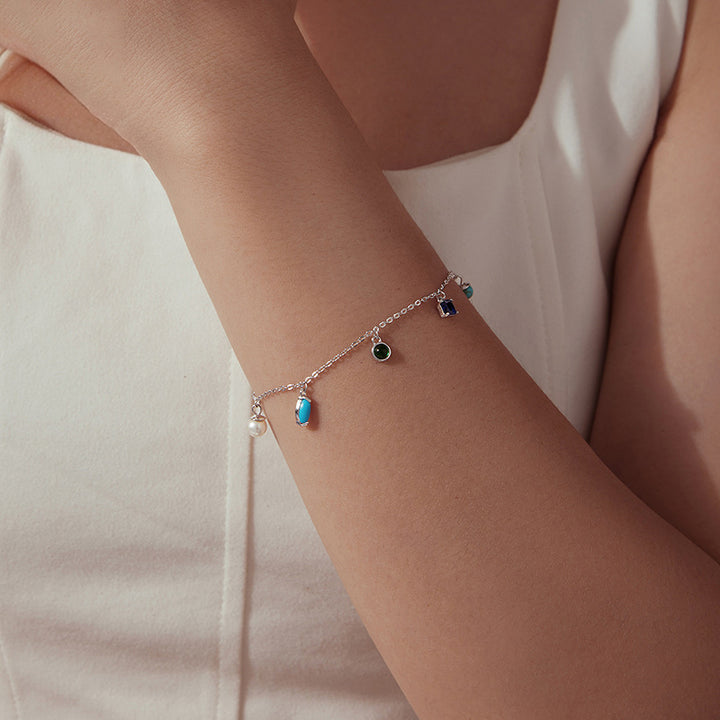 Opal Charm Bracelet