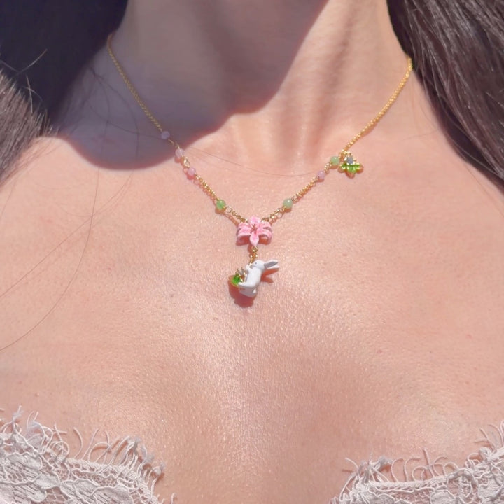 Collar de conejo de jardín