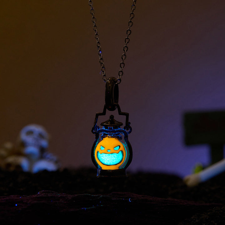 Selenichast Glow in the Dark Pumpkin Necklace