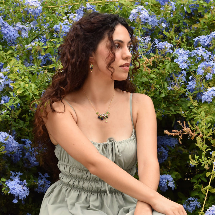 Blackberry Flower Necklace