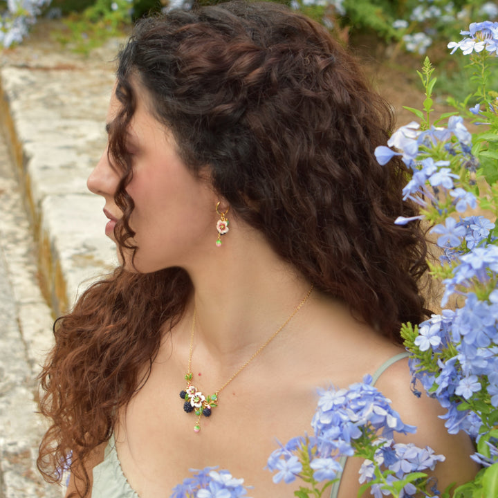 Blackberry Flower Necklace