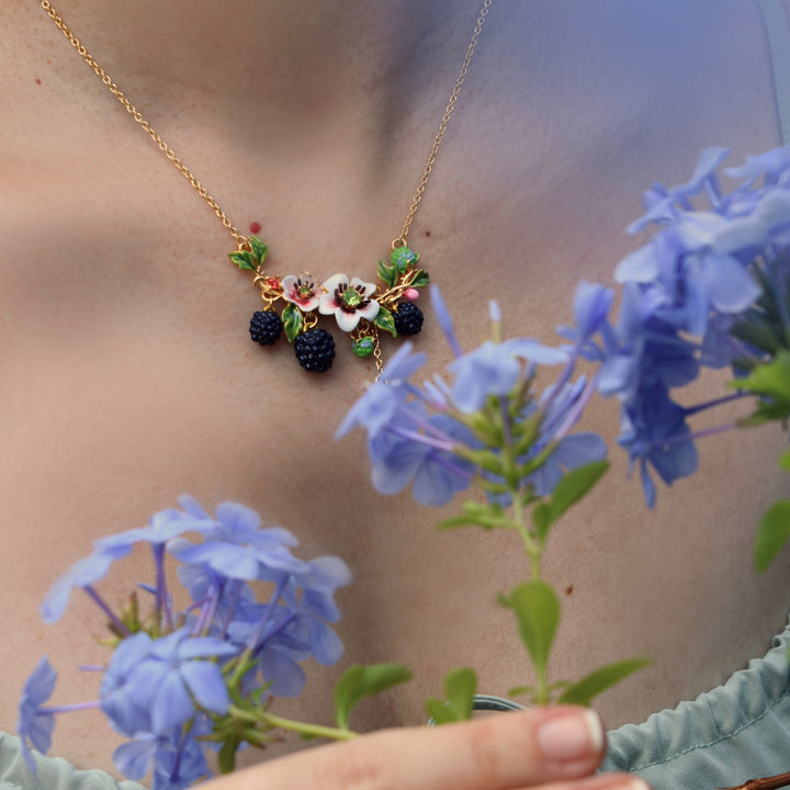 Blackberry Flower Necklace
