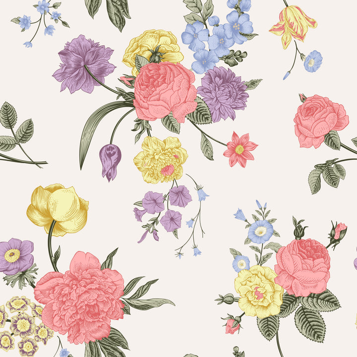 Garden Floral Square Scarf