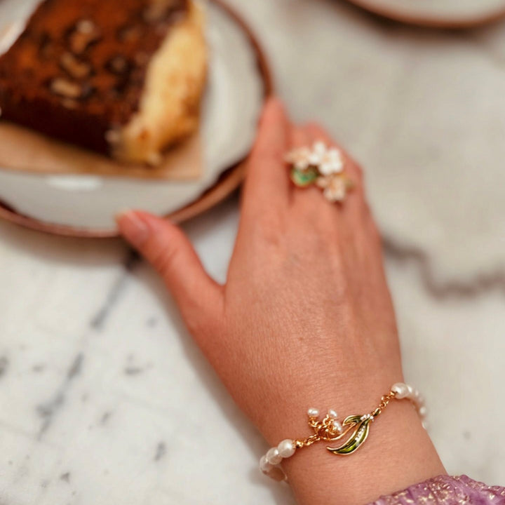 Lily Of The Valley Pearl Bracelet