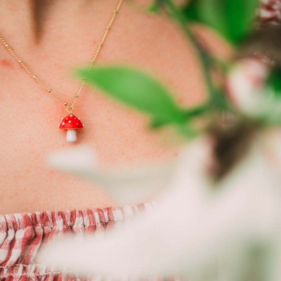 Mushroom Necklace Selenichast