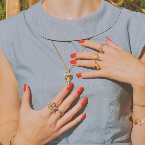 Under Umbrella Lovers Necklace