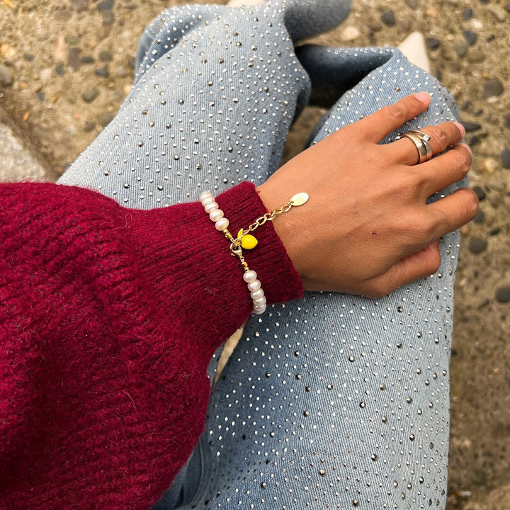 Lemon Pearls Bracelet
