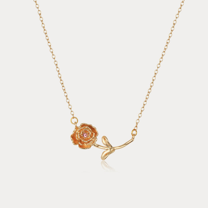 Marigold Necklace - October Birth Flower