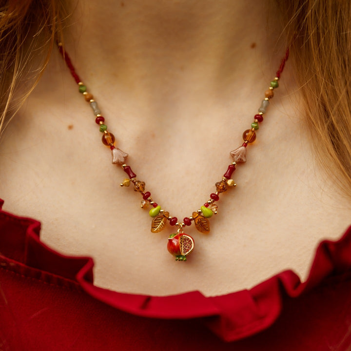 Selenichast Pomegranate Charm Necklace