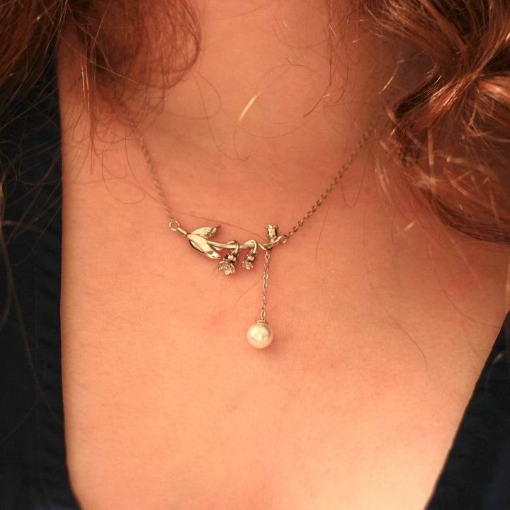 Lily of the Valley Silver Collier