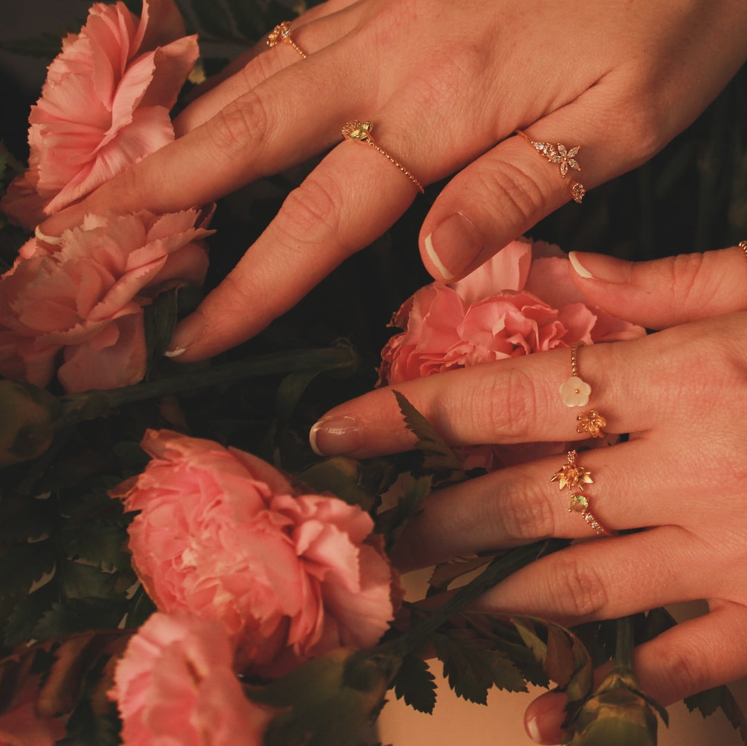 Flower Ring Set