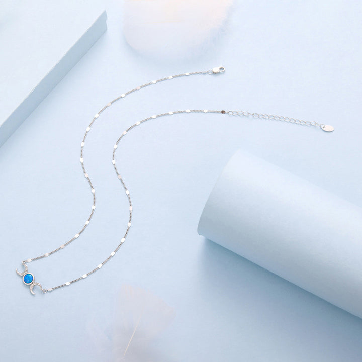Opal Moon Necklace