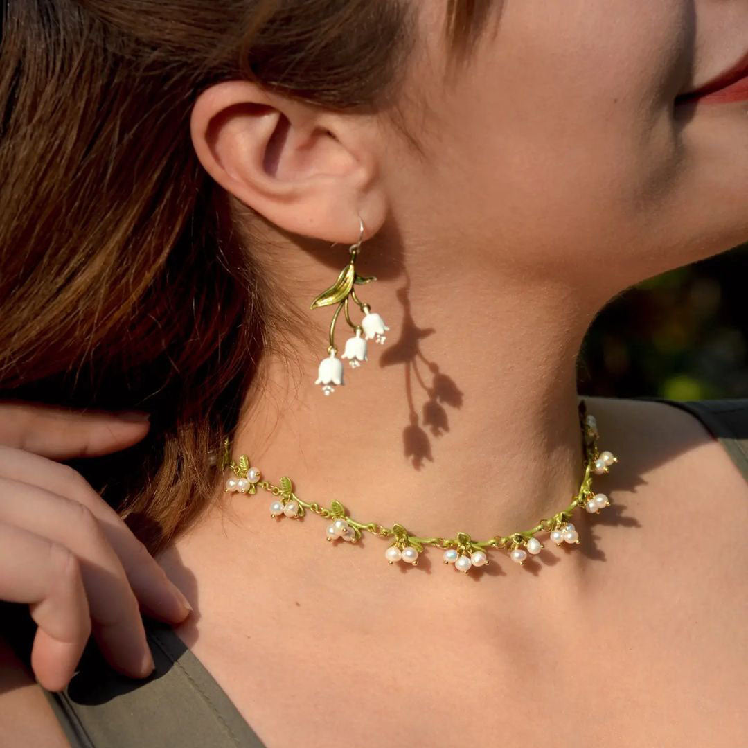 Lily Of The Valley Bell Gold Choker