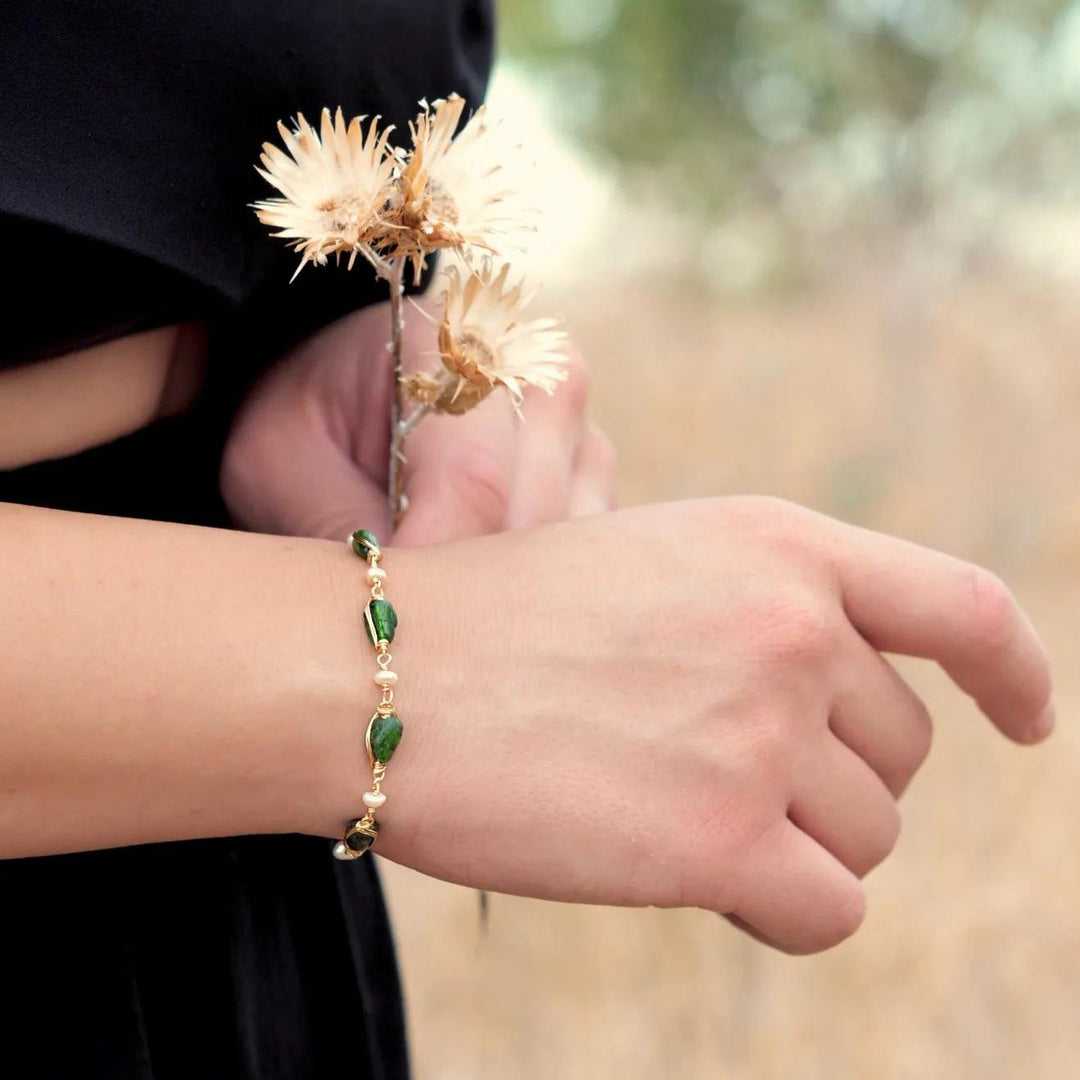 Pulsera de cuentas de curación de la estación de cristal