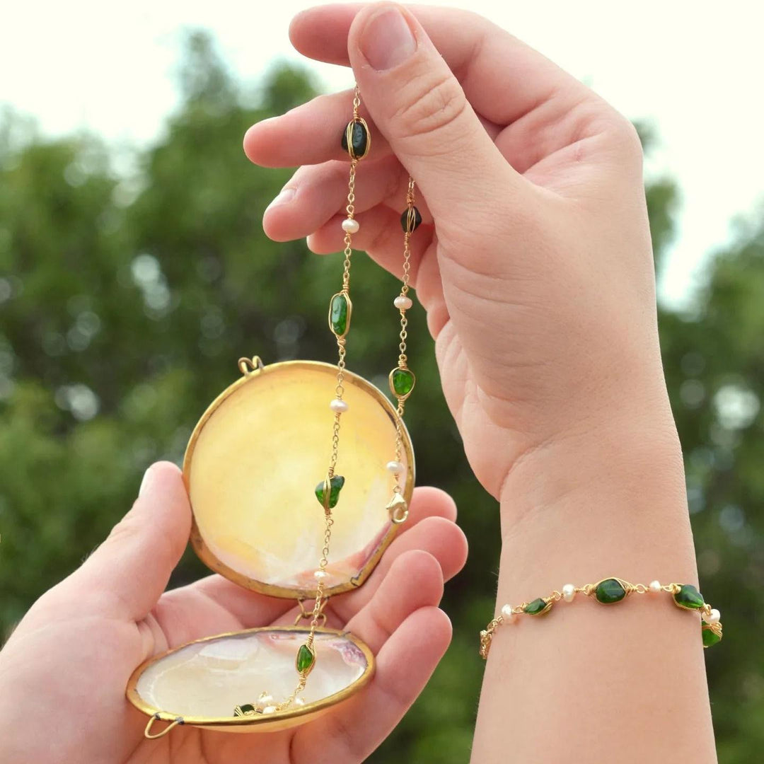 Healing Crystal Station Beaded Necklace