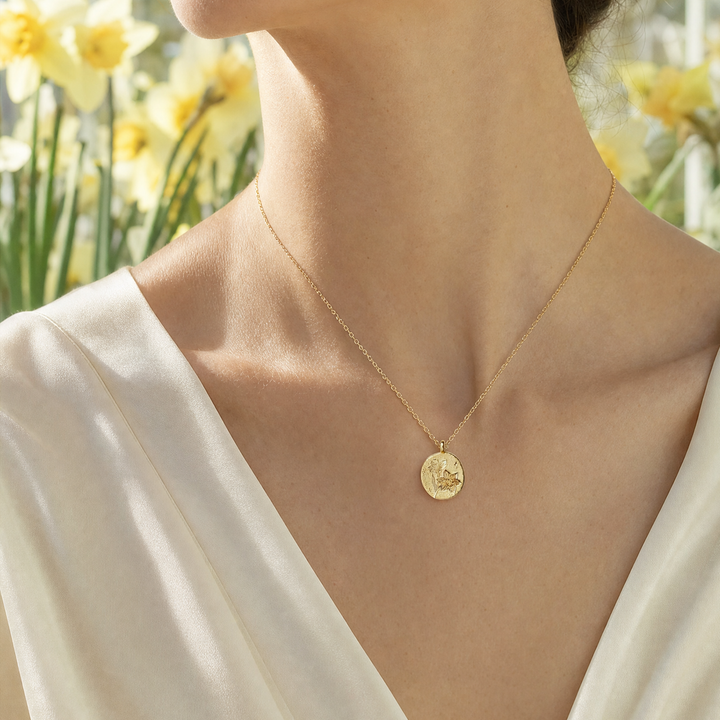 Daffodil Necklace - March Birth Flower