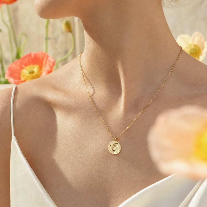 Poppy Necklace - August Birth Flower