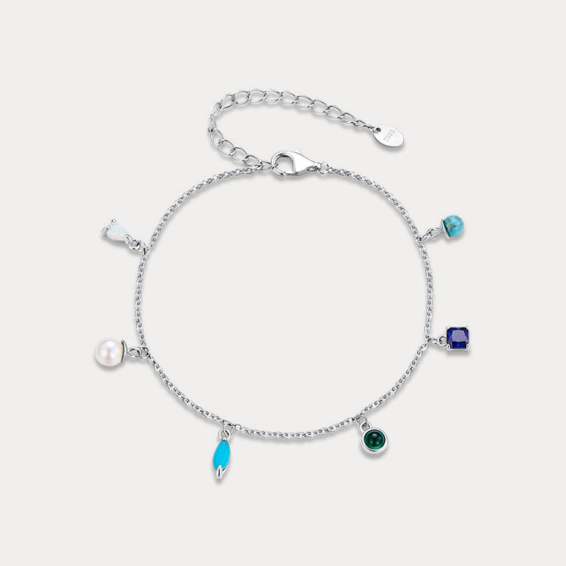 Opal Charm Bracelet