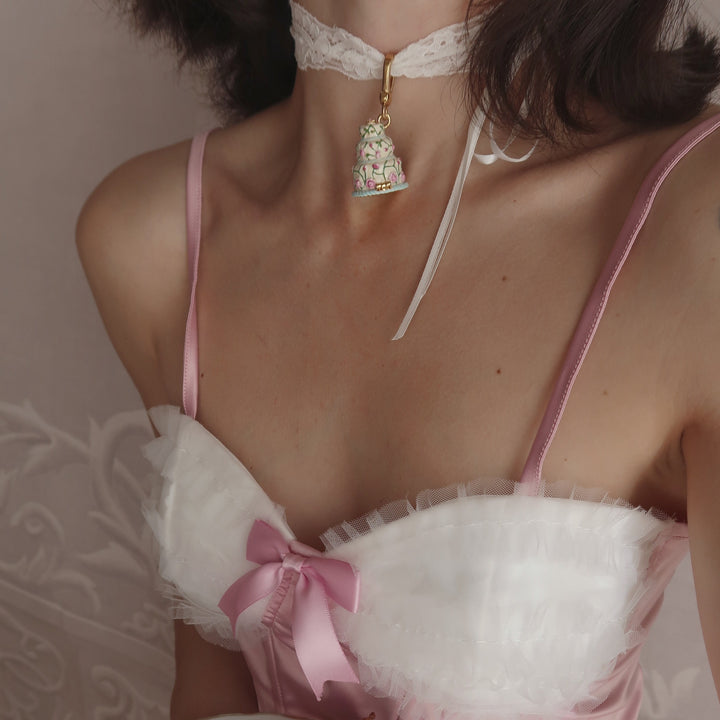 Selenichast Cake Locket Necklace
