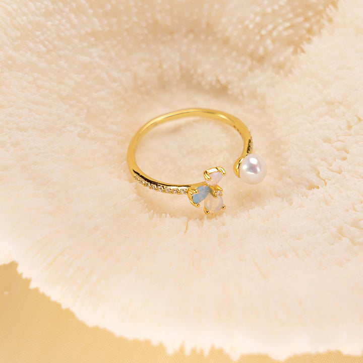 pearl bow ring
